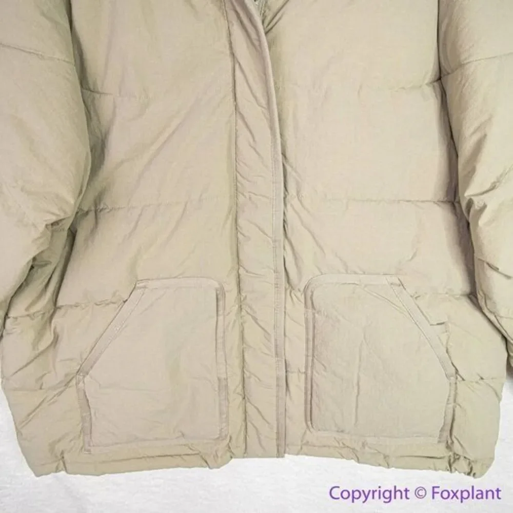 NEW Madewell Holland Quilted Puffer Parka in‎ faded military green, 1X - Picture 5 of 16